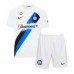 Camisa de Futebol Inter Milan Alessandro Bastoni #95 Equipamento Secundário Infantil 2023-24 Manga Curta (+ Calças curtas)